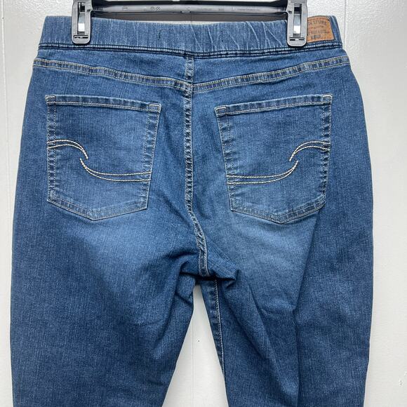 Levi's Strauss Signature Totally Shaping Pull On Skinny Womens Jeans Size Medium - Picture 6 of 11